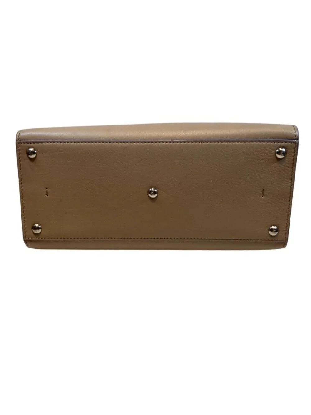 Fendi Handbag Leather Beige